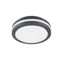 Trio PIAVE plafondlamp | LED | antraciet | Ø 30 cm | IP54