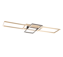 Trio Lighting Trio IRVINE plafondlamp | LED | messing mat | 105 x 42 cm | IP20 | 1x 60W | 7100 lm | 3000-6500K | dimbaar