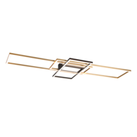 Trio IRVINE plafondlamp | LED | messing mat | 105 x 42 cm | IP20