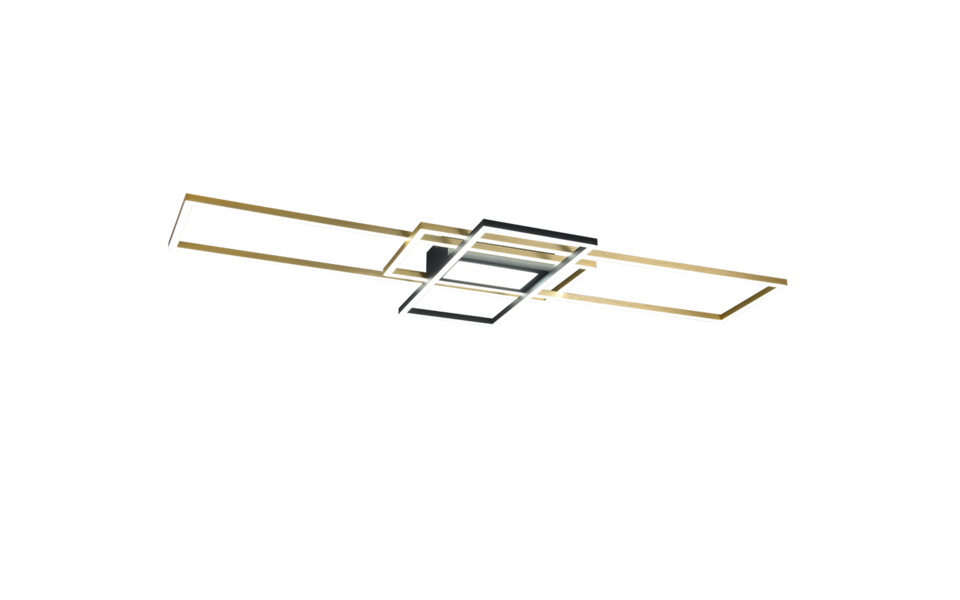 Trio Lighting Trio IRVINE plafondlamp | LED | messing mat | 105 x 42 cm | IP20 | 1x 60W | 7100 lm | 3000-6500K | dimbaar