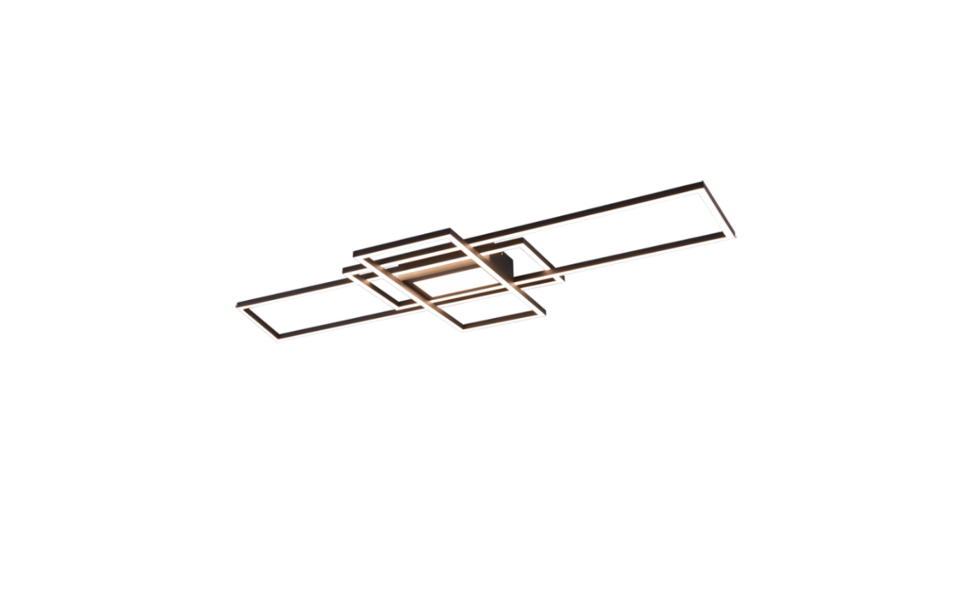 Trio Lighting Trio IRVINE plafondlamp | LED | antraciet | 105 x 42 cm | IP20 | 1x 60W | 7100 lm | 3000-6500K | dimbaar
