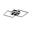 Trio Lighting Trio VENIDA LED ceiling light | 1x 25W 3000 lm 3000K | black | IP20 | 7.5 cm
