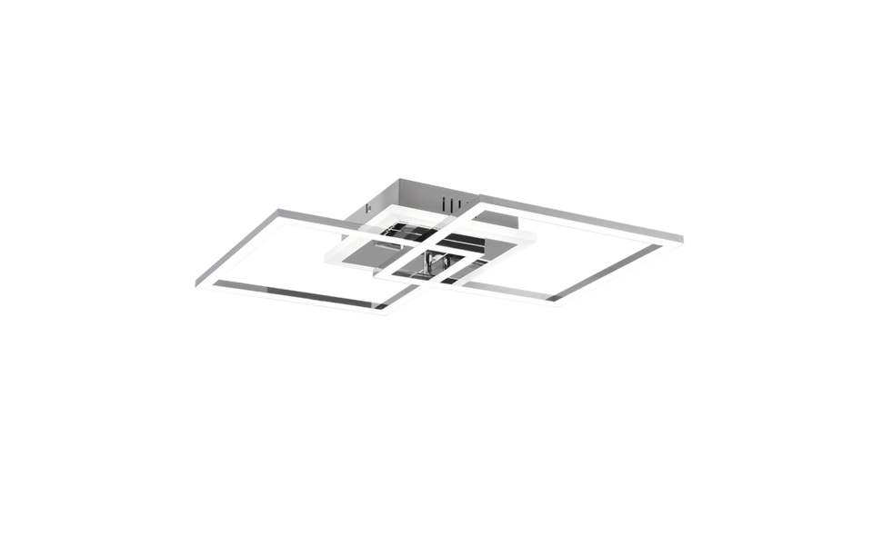Trio Lighting Trio VENIDA plafondlamp | LED | chroom | 57,5 x 35,5 cm | IP20 | 1x 25W | 3000 lm | 4000K | dimbaar