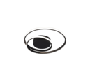 Trio Lighting Trio ZIBAL LED ceiling light | 1x 22W 2500 lm 3000K | black | Ø 39 cm | IP20 | 7 cm
