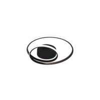 Trio ZIBAL plafondlamp | LED | mat zwart | Ø 39 cm | IP20