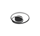 Trio Lighting Trio ZIBAL LED ceiling light | 1x 22W 2500 lm 3000K | black | Ø 39 cm | IP20 | 7 cm