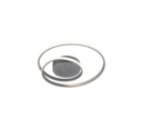 Trio Lighting Trio ZIBAL LED ceiling light | 1x 22W 2500 lm 3000K | titanium | Ø 39 cm | IP20 | 7 cm