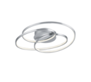 Trio Lighting Trio GALE plafondlamp | LED | nikkel mat | 60 x 43 cm | IP20 | 1x 38,5W | 5000 lm | 3000K | niet dimbaar