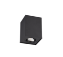 Trio Lighting Trio BISCUIT plafondlamp | GU10 Fitting | mat zwart | 9,6 x 9,6 cm | IP20 | excl. 1x GU10 | max. 35W