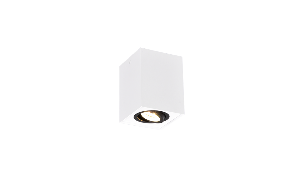 Trio Lighting Trio BISCUIT plafondlamp | GU10 Fitting | zwart en wit | 9,6 x 9,6 cm | IP20 | excl. 1x GU10 | max. 35W Trio Lighting Trio BISCUIT plafondlamp | GU10 Fitting | zwart en wit | 9,6 x 9,6 cm | IP20 | excl. 1x GU10 | max. 35W