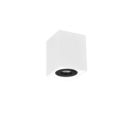 Trio Lighting Trio BISCUIT plafondlamp | GU10 Fitting | zwart en wit | 9,6 x 9,6 cm | IP20 | excl. 1x GU10 | max. 35W