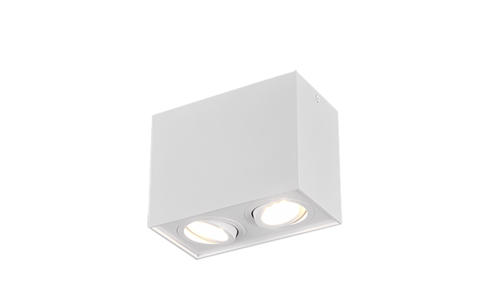 Trio Lighting Trio BISCUIT ceiling light | 2x GU10 | chrome | IP20 | 12.5 cm