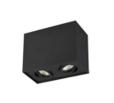 Trio Lighting Trio BISCUIT ceiling light | 2x GU10 | black | IP20 | 12.5 cm