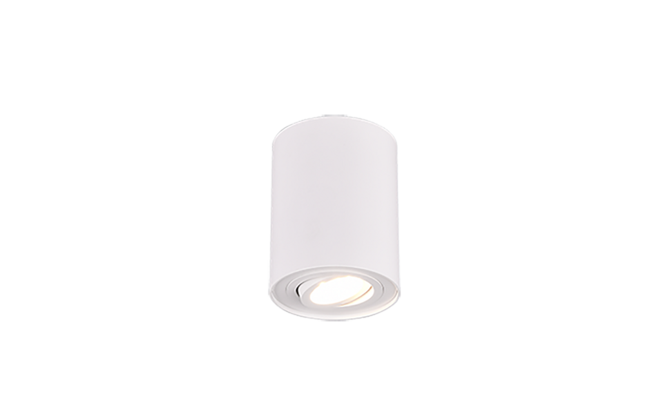 Trio Lighting Trio COOKIE plafondlamp | GU10 Fitting | wit mat | Ø 9,6 cm | IP20 | excl. 1x GU10 | max. 35W
