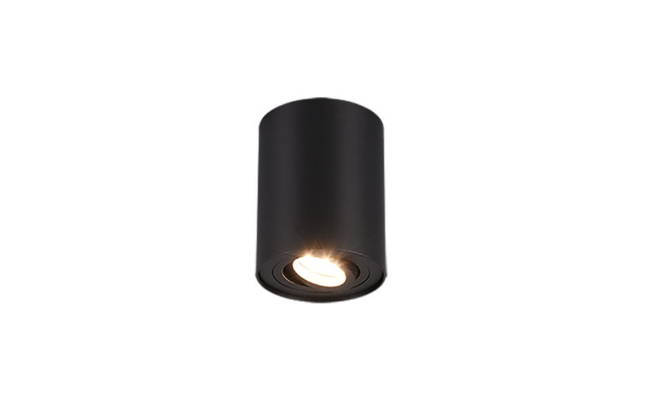 Trio Lighting Trio COOKIE plafondlamp | GU10 Fitting | mat zwart | Ø 9,6 cm | IP20 | excl. 1x GU10 | max. 35W Trio Lighting Trio COOKIE plafondlamp | GU10 Fitting | mat zwart | Ø 9,6 cm | IP20 | excl. 1x GU10 | max. 35W