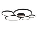 Trio Lighting Trio RONDO plafondlamp | LED | mat zwart | 59 x 53 cm | IP20 | 1x 49W | 5800 lm | 3000K | niet dimbaar