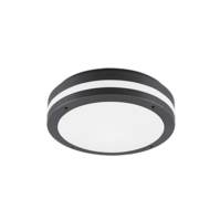 Trio KENDAL plafondlamp | LED | antraciet met wit mat | IP54 Trio KENDAL plafondlamp | LED | antraciet met wit mat | IP54