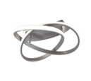 Trio Lighting Trio COURSE plafondlamp | LED | nikkel mat met wit | Ø 45 cm | IP20 | 1x 18W | 2400 lm | 3000K | dimbaar