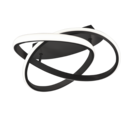 Trio Lighting Trio COURSE LED ceiling light | 1x 18W 2400 lm 3000K | black | Ø 45 cm | IP20 | 18.8 cm