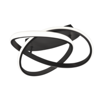 Trio COURSE LED ceiling light | black | Ø 45 cm | IP20 Trio COURSE LED ceiling light | black | Ø 45 cm | IP20