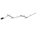 Trio Lighting Trio INDIRA plafondlamp | LED | mat zwart | 245 x 50 cm | IP20 | 1x 25W | 3000 lm | 3000K | dimbaar