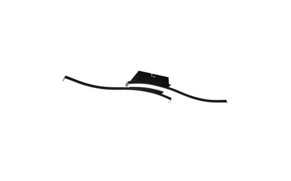 Trio Lighting Trio ROUTE LED ceiling light | 2x 5W 500 lm 3000K | black | IP20 | 7 cm
