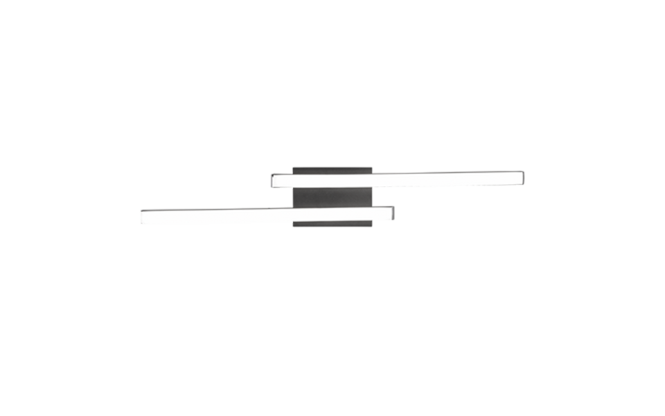 Trio Lighting Trio ROUTE LED ceiling light | 2x 5W 500 lm 3000K | black | IP20 | 7 cm