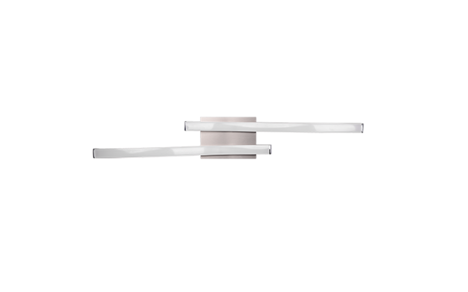 Trio Lighting Trio ROUTE plafondlamp | LED | nikkel mat met wit | 56 x 9 cm | IP20 | 2x 5W | 600 lm | 4000K | dimbaar Trio Lighting Trio ROUTE plafondlamp | LED | nikkel mat met wit | 56 x 9 cm | IP20 | 2x 5W | 600 lm | 4000K | dimbaar