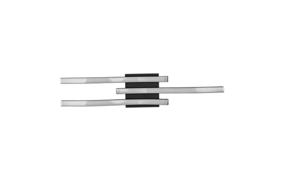 Trio Lighting Trio ROUTE LED ceiling light | 3x 5W 500 lm 3000K | black | IP20 | 7 cm