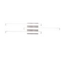Trio Lighting Trio ROUTE plafondlamp | LED | nikkel mat met wit | 56 x 12 cm | IP20 | 3x 5W | 600 lm | 4000K | dimbaar