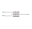 Trio Lighting Trio ROUTE plafondlamp | LED | nikkel mat met wit | 56 x 12 cm | IP20 | 3x 5W | 600 lm | 4000K | dimbaar