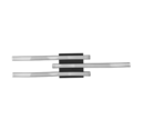 Trio Lighting Trio ROUTE plafondlamp | LED | mat zwart met wit | 56 x 12 cm | IP20 | 3x 5W | 600 lm | 4000K | dimbaar