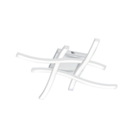 Trio ROUTE LED ceiling light | chrome | Ø 46 cm | IP20 Trio ROUTE LED ceiling light | chrome | Ø 46 cm | IP20