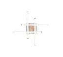 Trio Lighting Trio ROUTE LED ceiling light | 1x 5W 500 lm 3000K | IP20