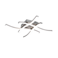 Trio ROUTE plafondlamp | LED | nikkel/wit | 46x46 cm | uitv. 2 Trio ROUTE plafondlamp | LED | nikkel/wit | 46x46 cm | uitv. 2