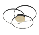 Trio Lighting Trio SEDONA plafondlamp | LED | mat zwart | Ø 80 cm | IP20 | 1x 40W | 4800 lm | 3000K | niet dimbaar