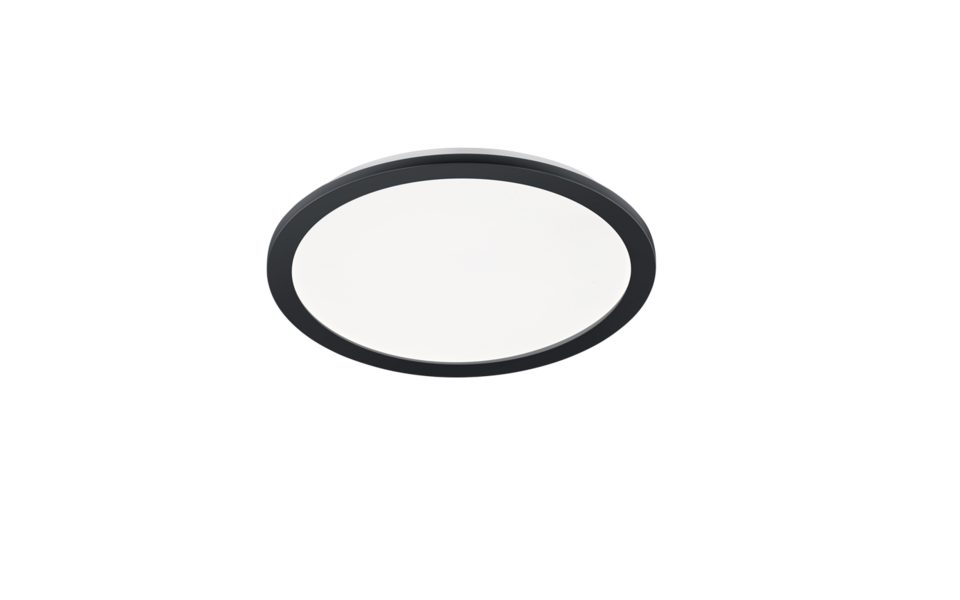 Trio Lighting Trio CAMILLUS plafondlamp | LED | mat zwart met wit | Ø 40 cm | IP44 | 1x 22W | 2700 lm | 3000K | dimbaar