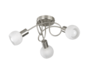 Trio Lighting Trio ANTIBES plafondlamp | E14 Fitting | nikkel mat met albast | Ø 47 cm | IP20 | excl. 3x E14 | max. 28W