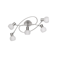 Trio ANTIBES plafondlamp | nikkel mat/albast | IP20 | E14 Fitting Trio ANTIBES plafondlamp | nikkel mat/albast | IP20 | E14 Fitting