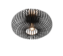 Trio Lighting Trio JOHANN ceiling light | 1x E27 max 40W | black | Ø 40 cm | IP20 | 17 cm