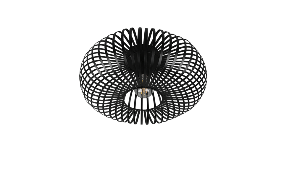 Trio Lighting Trio JOHANN ceiling light | 1x E27 max 40W | black | Ø 40 cm | IP20 | 17 cm Trio Lighting Trio JOHANN ceiling light | 1x E27 max 40W | black | Ø 40 cm | IP20 | 17 cm