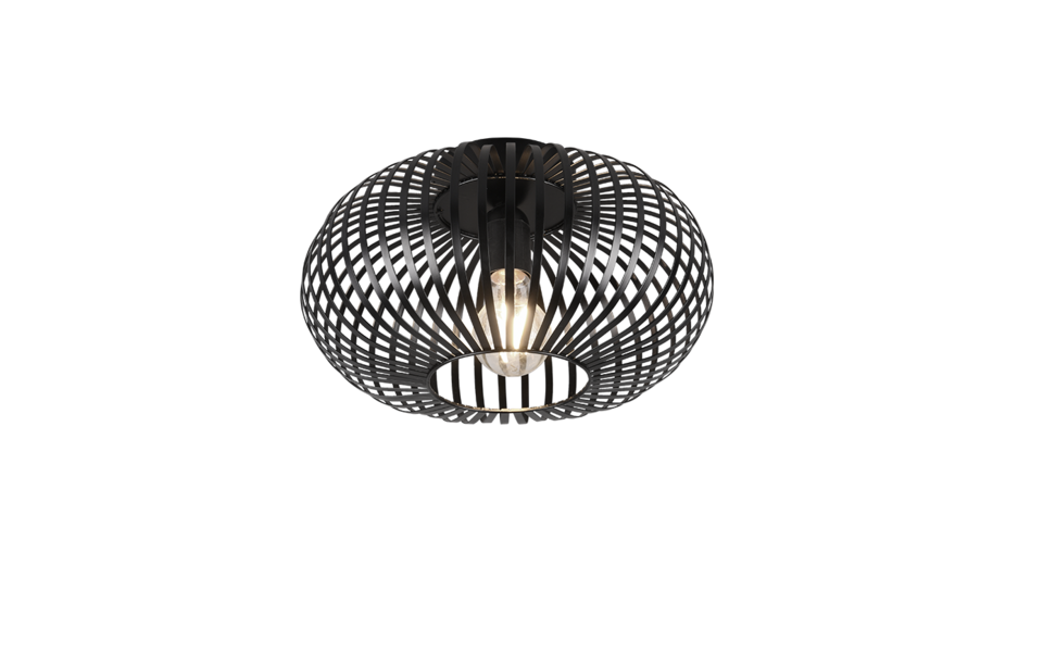 Trio Lighting Trio JOHANN ceiling light | 1x E27 max 40W | black | Ø 30 cm | IP20 | 18 cm Trio Lighting Trio JOHANN ceiling light | 1x E27 max 40W | black | Ø 30 cm | IP20 | 18 cm