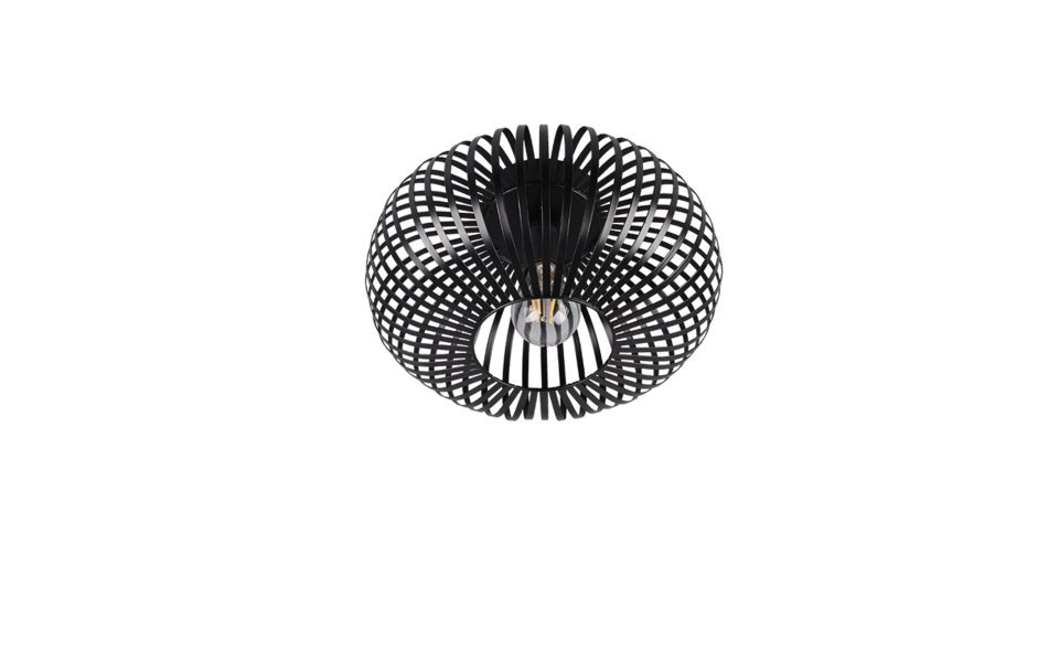 Trio Lighting Trio JOHANN ceiling light | 1x E27 max 40W | black | Ø 30 cm | IP20 | 18 cm Trio Lighting Trio JOHANN ceiling light | 1x E27 max 40W | black | Ø 30 cm | IP20 | 18 cm