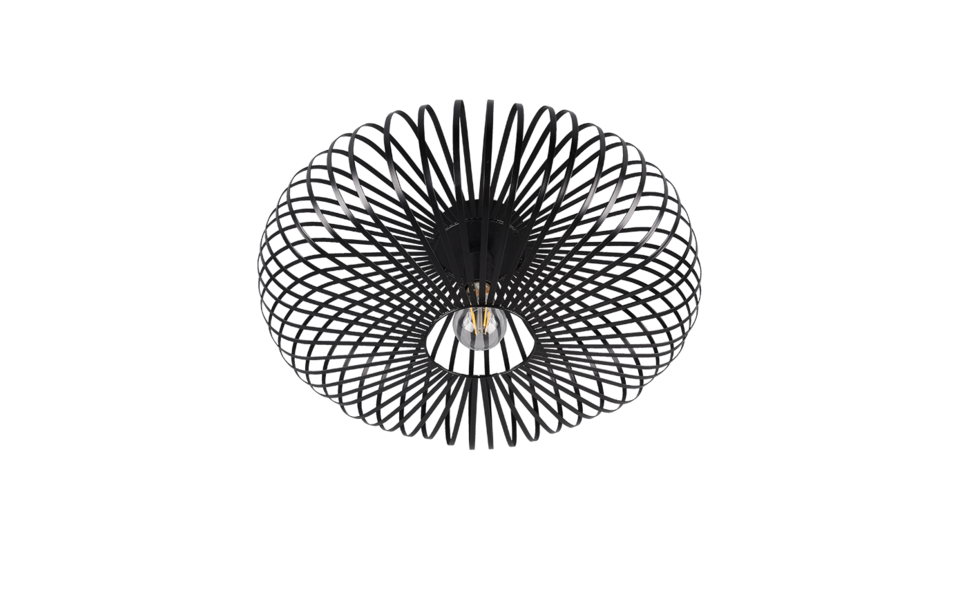 Trio Lighting Trio JOHANN ceiling light | 1x E27 max 40W | black | Ø 50 cm | IP20 Trio Lighting Trio JOHANN ceiling light | 1x E27 max 40W | black | Ø 50 cm | IP20