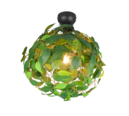 Trio Lighting Trio LEAVY plafondlamp | E27 Fitting | mat zwart met groen | Ø 38 cm | IP20 | excl. 1x E27 | max. 28W