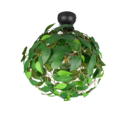 Trio Lighting Trio LEAVY plafondlamp | E27 Fitting | mat zwart met groen | Ø 38 cm | IP20 | excl. 1x E27 | max. 28W