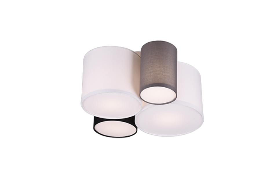 Trio Lighting Trio HOTEL ceiling light | 4x E27 max 40W | IP20 | 21.5 cm