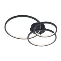 Trio AARON plafondlamp | LED | antraciet | 79 x 64 cm | IP20