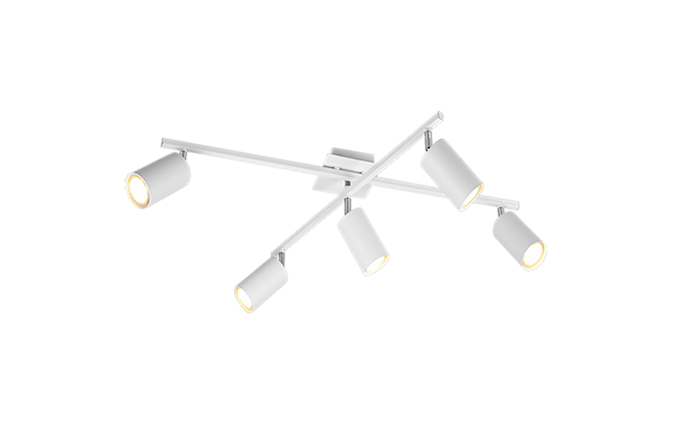 Trio Lighting Trio MARLEY ceiling light | 5x GU10 | white | IP20 | 22.4 cm Trio Lighting Trio MARLEY ceiling light | 5x GU10 | white | IP20 | 22.4 cm
