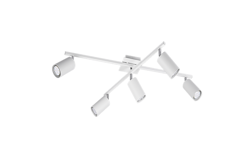 Trio Lighting Trio MARLEY ceiling light | 5x GU10 | white | IP20 | 22.4 cm Trio Lighting Trio MARLEY ceiling light | 5x GU10 | white | IP20 | 22.4 cm